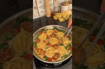 Meatball Pasta 🍝 #pasta #meatballs #comfortfood #easyrecipe #foodie #food #cooking