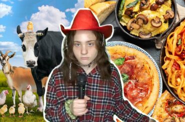 What if Farm Animals Ate Italian Food?