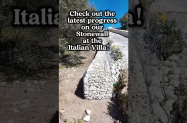 Check out the progress on our Stonewall in Puglia Italy! Cooking Italian with Joe