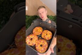 Schnelle Pizza Bagels aus dem Airfryer!😍 Airfryer Rezept! #airfryer #cosori