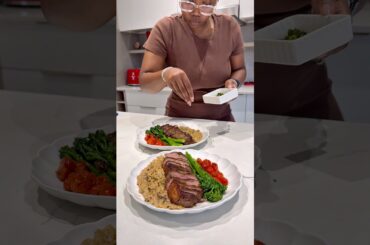 Sunday Lunch - Beef Steak with Creamy Mushroom Orzo #cooking #foodie #beefsteak #pasta #homemade