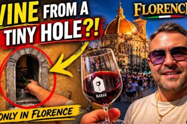 Wine From a Tiny Hole?! In Florence Italy 🇮🇹
