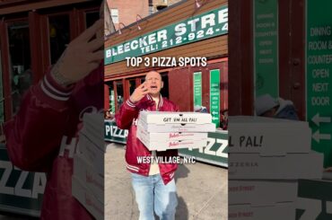 The TOP 3 pizzerias in NYC 🍕 #shorts #pizza #pizzalover #foodies #foodreview