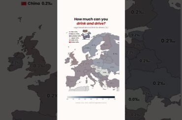 🍺 In Czechia or Slovakia you can't have a single drop of alcohol and drive. In the UK and USA?