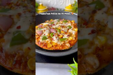 Paratha pizza recipe in 10 minutes 😍#pizza #ytviral #ytshorts #viralvideo #trendingrecipe #recipe