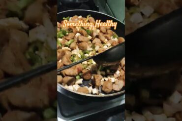 Something healthy Italian food foodie shorts veg Soyabean paneer capsicum onion