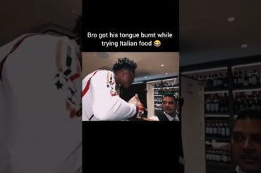 Speed trying Italian food #ishowspeed #funny #shorts