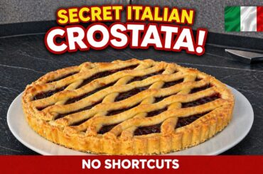 Classic Italian Crostata 🇮🇹 | Authentic Shortcrust Pastry & Strawberry Jam Recipe