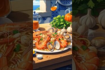 Porco Rosso’s Seafood Pasta 🍝 | Ghibli-Style Coastal Cooking