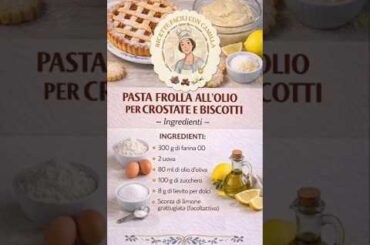 ‼️ NON usare il BURRO ‼️NO FAIL SHORTCRUST ‼️🥧 #ricettefaciliconcamilla #easyrecipes #shorts