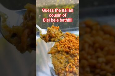 #Bisibelebath#Karnataka cuisine#Risotto#Food History#shorts#Indian Food#Italian cuisine#