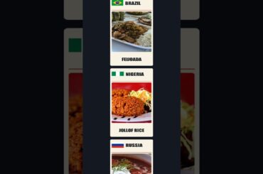 🌍 195 Countries, 195 Signature Dishes – Guess Every Nation’s Iconic Meal! #Shorts