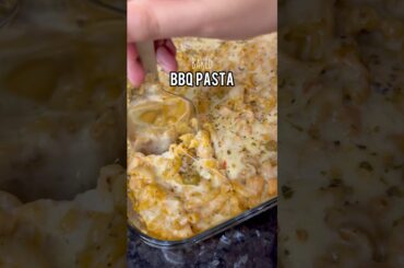 BBQ baked pasta — cheesy, smoky, and impossible to resist 🤤🔥 #shorts #shortvideo