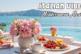 🎶 Italian Vibes & Mediterranean Music 🎶 Guitar Amalfi Coast & Lake Como 4K