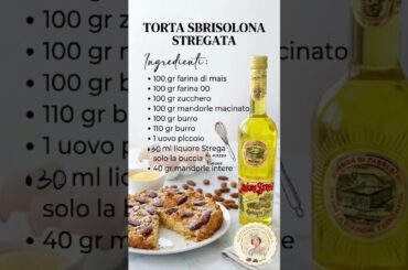 FACILE TORTA SBRISOLONA allo STREGA 🧙‍♀️ EASY ITALIAN SHORTCRUST PASTRY CAKE #shorts