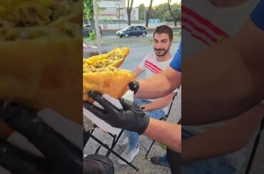 🔥 Aversa Street Food! Insane Crispy Fried Snack Croccante & Filante 😱