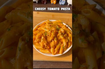 Cheesy tomato pasta recipe #shorts #recipe #pasta #tomatopasta #trending #viral #shortsfeed #cooking