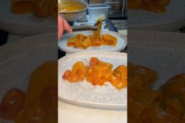 The deliciously CREAMY PACCHERI PASTA from San Matteo Cucina in NYC’s Upper East Side! #DEVOURPOWER