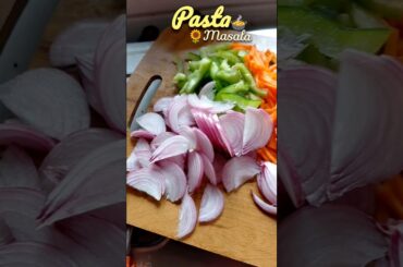 Easy masala pasta 😱❤️🎀 #youtubeshorts #food #recipe #pasta #shortvideo