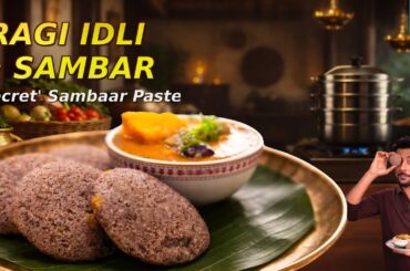 नाश्ते में झटपट इडली साम्बार | Instant Ragi Idli-Sambar | Secret Sambaar Paste | Chef Ranveer Brar