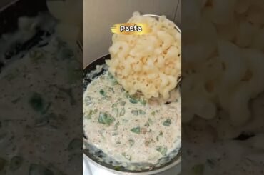 How to Make White Sauce Pasta | Simple & Creamy #pasta #shorts #recipe #viral #trending