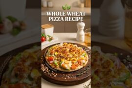 Bina Maida ka Pizza! 🍕 Whole Wheat Pizza Recipe | Healthy & Crispy #pizzarecipe #healthypizza