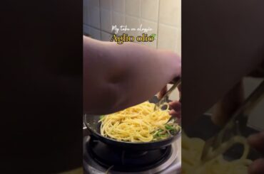 Aglio olio pasta recipe l simple ingredients l Italian cuisine l so satisfying