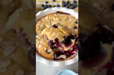 Low-Effort Blueberry Spoon Cake