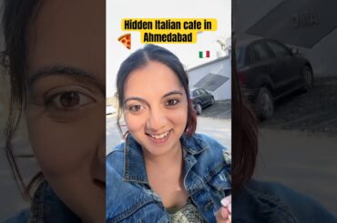 Hidden Italian cafe in Ahmedabad | authentic Italian food | cafes | #italiancafe #foodshorts pizza
