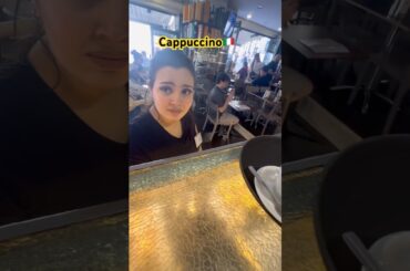 Cappuccino made 🇮🇹🥹 #marufvaivlogs #italy #rome #news