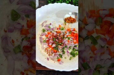 Healthy Suji Veg Pizza | No Oven Easy Breakfast Recipe #shorts #youtubeshorts #trending #pizza