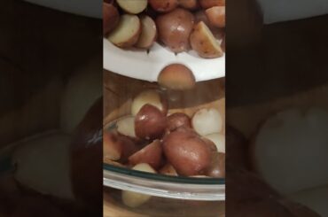 How to Make Italian Ruby Red Potato Marinated Salad: Make this showcase #shorts #asmr 🇺🇸