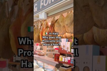 🇮🇹 Only in Italy.. this is how they sell the authentic regional ham at the local market. ❤️