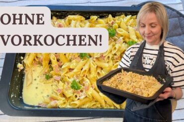 🔥Geniale Schinkennudeln OHNE Vorkochen: Das schnellste ONE POT Ofengericht -  Thermomix® TM5/TM6/TM7