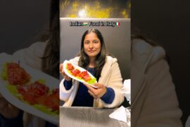 Telugu | Baboi Italy🇮🇹 lo Indian🇮🇳 food ela untadi ante #indianfood #telugushorts #teluguvlog