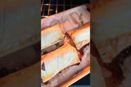 Viral Puff Pastry Hot Dogs From Scratch with Fig Jam, Caramelized Onions & Sharp Cheddar