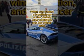 A breathalyser test or... a wine tasting?! 🚓🍷 The Italian Police at Vinitaly!