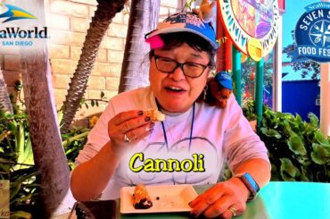 Cannoli at Italy Booth: 2026 SeaWorld San Diego Seven Seas Food Festival