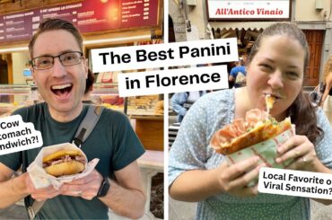 Is This the Best Sandwich in Florence? We Tried 3 Iconic Spots! (All'Antico Vinaio + Gustapanino)