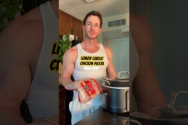 This Lemon Garlic Chicken Pasta Hits Different 🔥(44g protein)