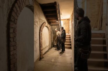 We Built Our Dog a Tuscan Wine Cellar Lounge Under the Stairs 🍷🐾 Luxury Dog Nook Timelapse