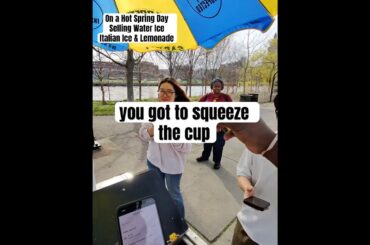 On a Hot Day Selling Italian Ice Lemonade & Water Ice #streetfood #lemonade #waterice
