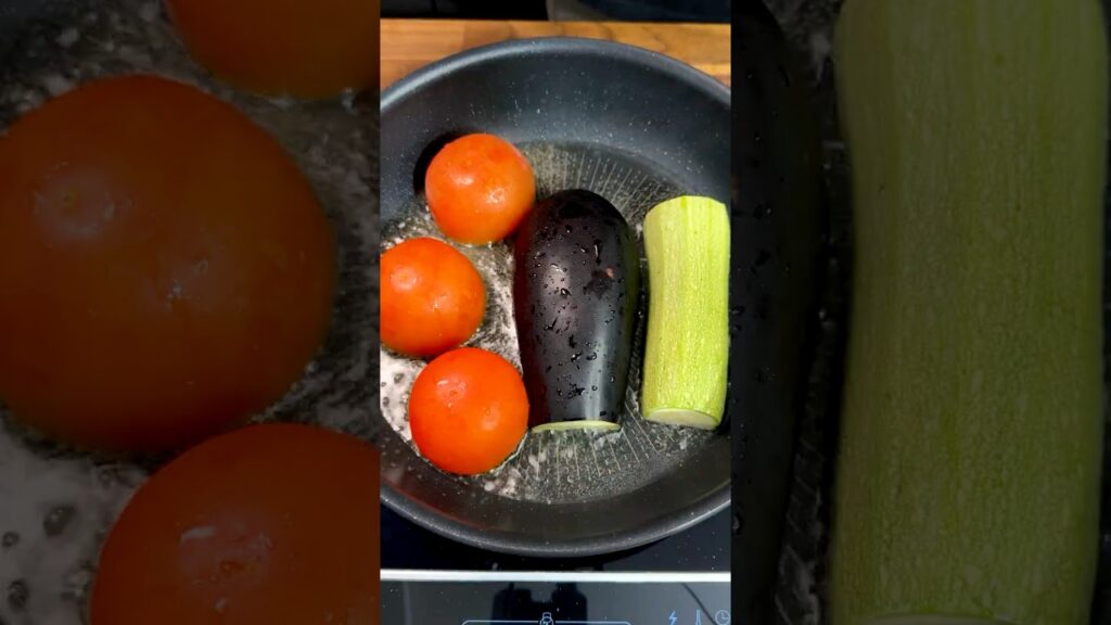 Tomato Eggplant Pasta! Creamy Easy Recipe #shorts