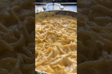 Espagueti Alfredo cremoso 🍝🔥 #shortfood