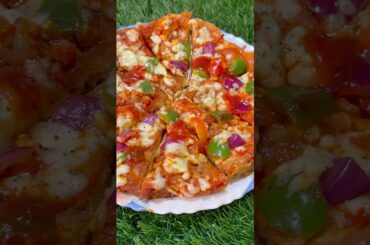 10-minute Bread Pizza 🍕/ No Oven Needed 🔥|| #recipe #nepalifood  #cooking #breadpizza  #ambucooks