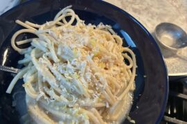 Lemon butter bucatini
