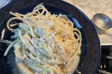 Lemon butter bucatini