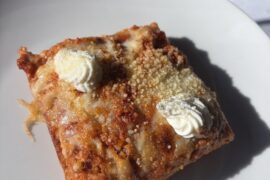 Tonight’s Sicilian Pizza - provolone, mozzarella, ricotta, pecorino romano