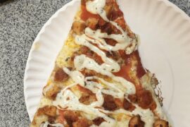 Buffalo chicken slice for lunch