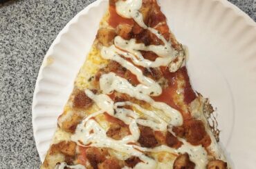 Buffalo chicken slice for lunch